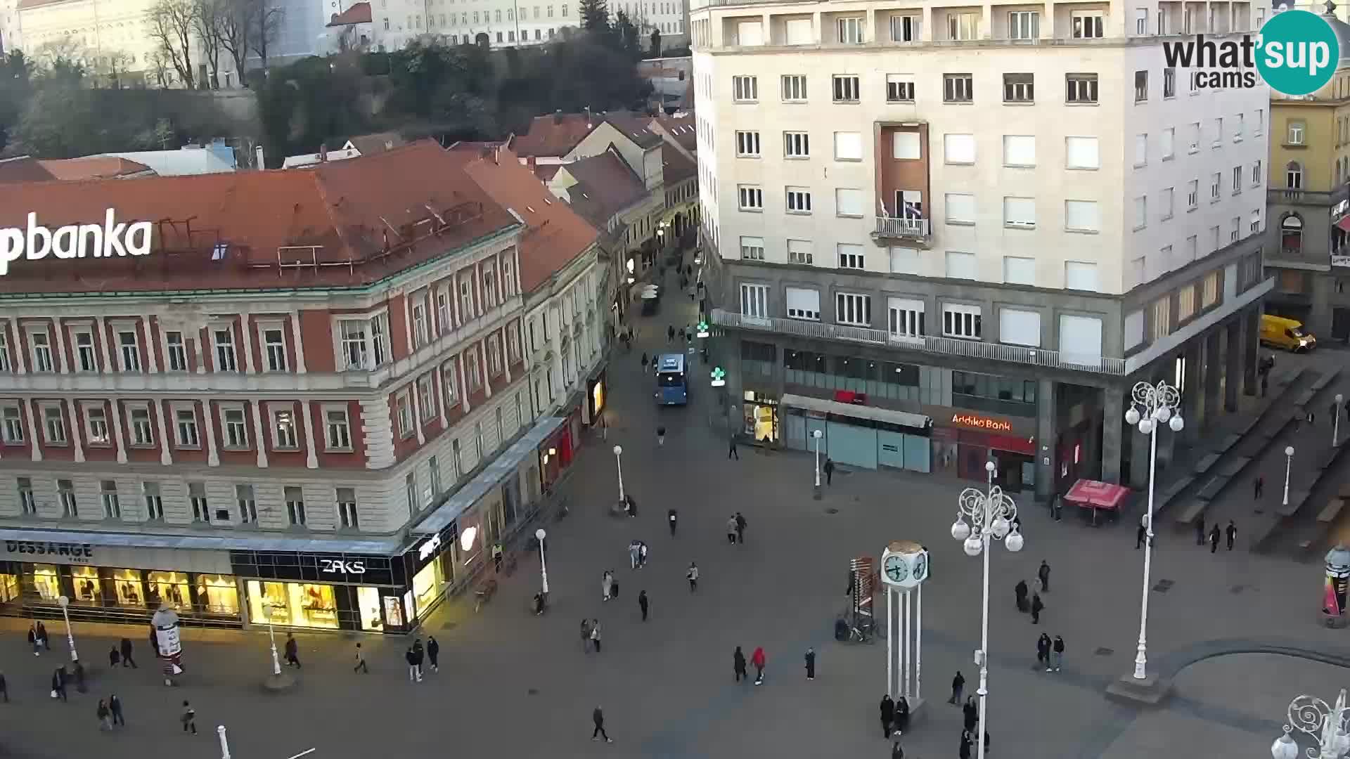 Plaza Ban Jelačić camera en vivo Zagreb – Hotel Dubrovnik