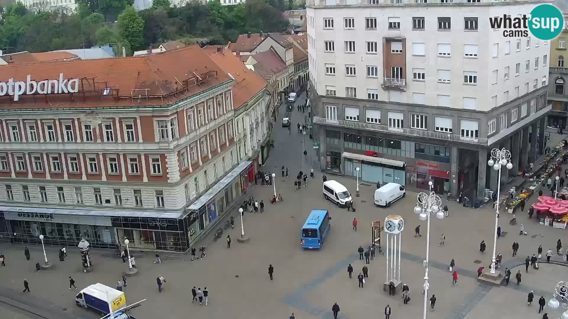 Plaza Ban Jelačić camera en vivo Zagreb – Hotel Dubrovnik