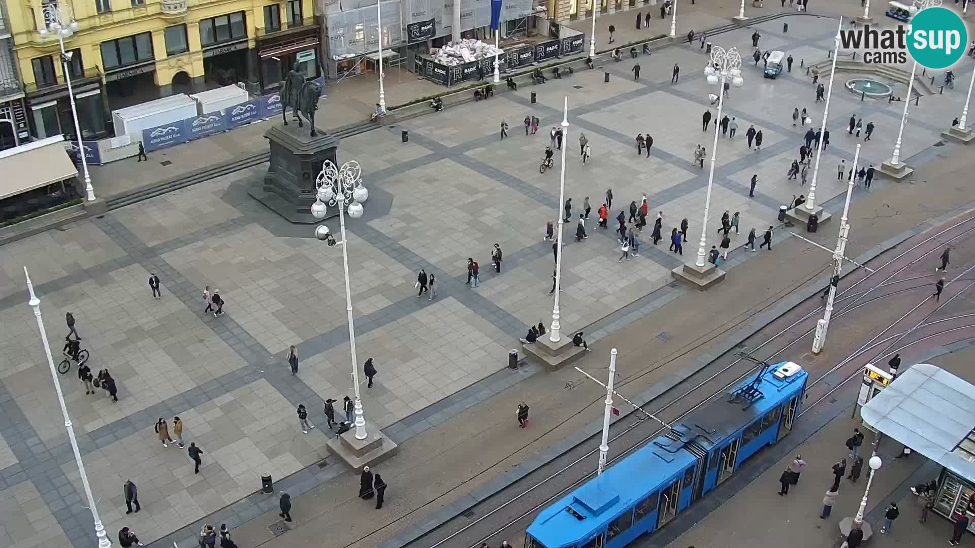 LIVE Webcam Zagreb Hotel Dubrovnik | Ban Jelačić square