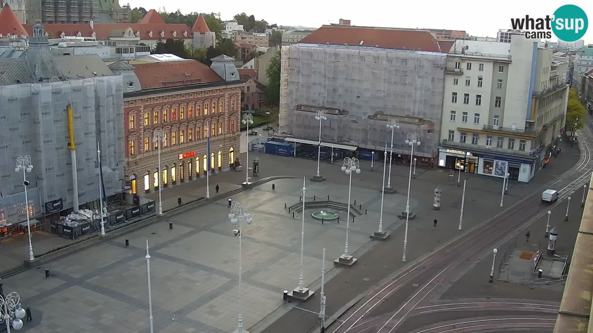 Plaza Ban Jelačić camera en vivo Zagreb – Hotel Dubrovnik