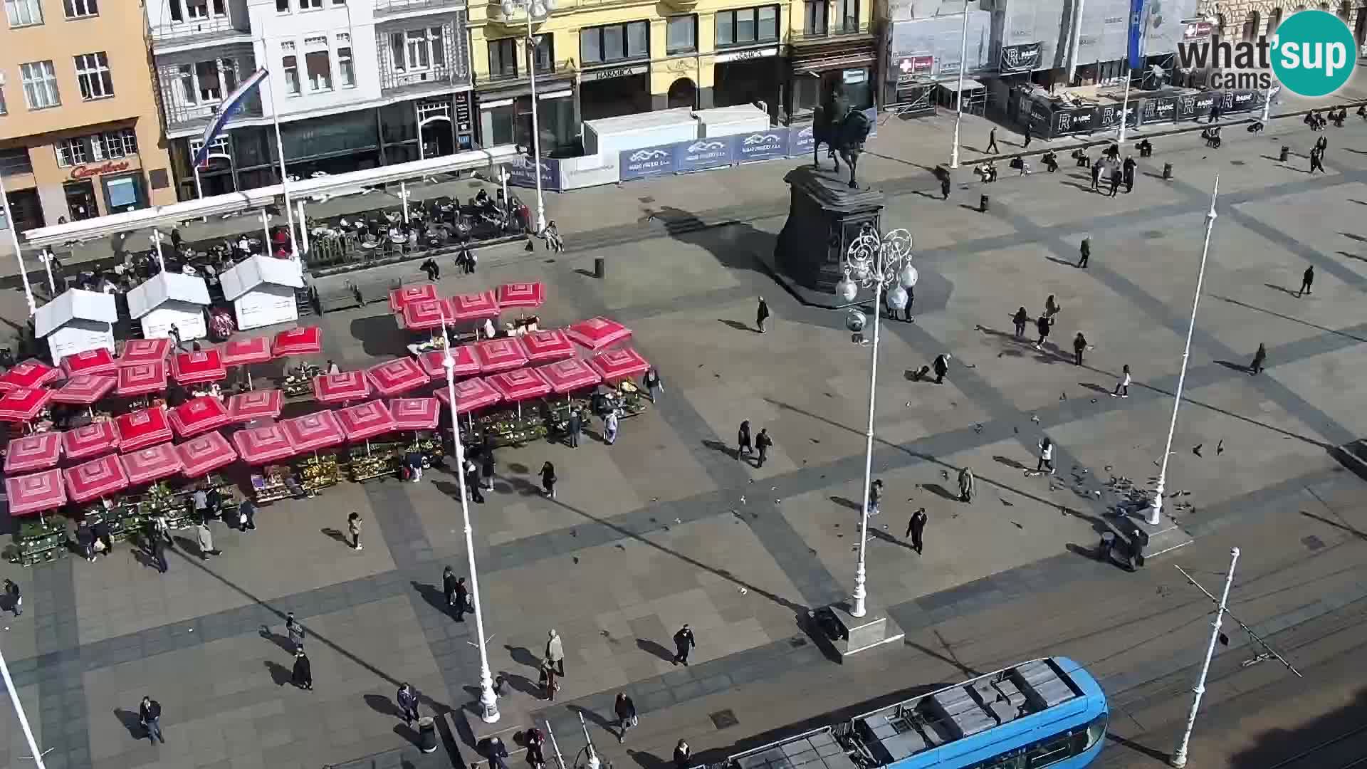 Trg Bana Jelačića web kamera Zagreb – Hotel Dubrovnik