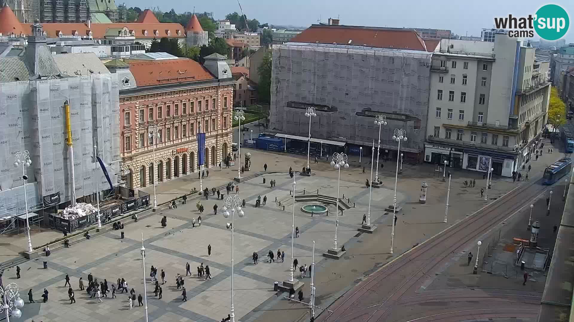 Piazza Ban Jelačić livecam Zagreb – Hotel Dubrovnik