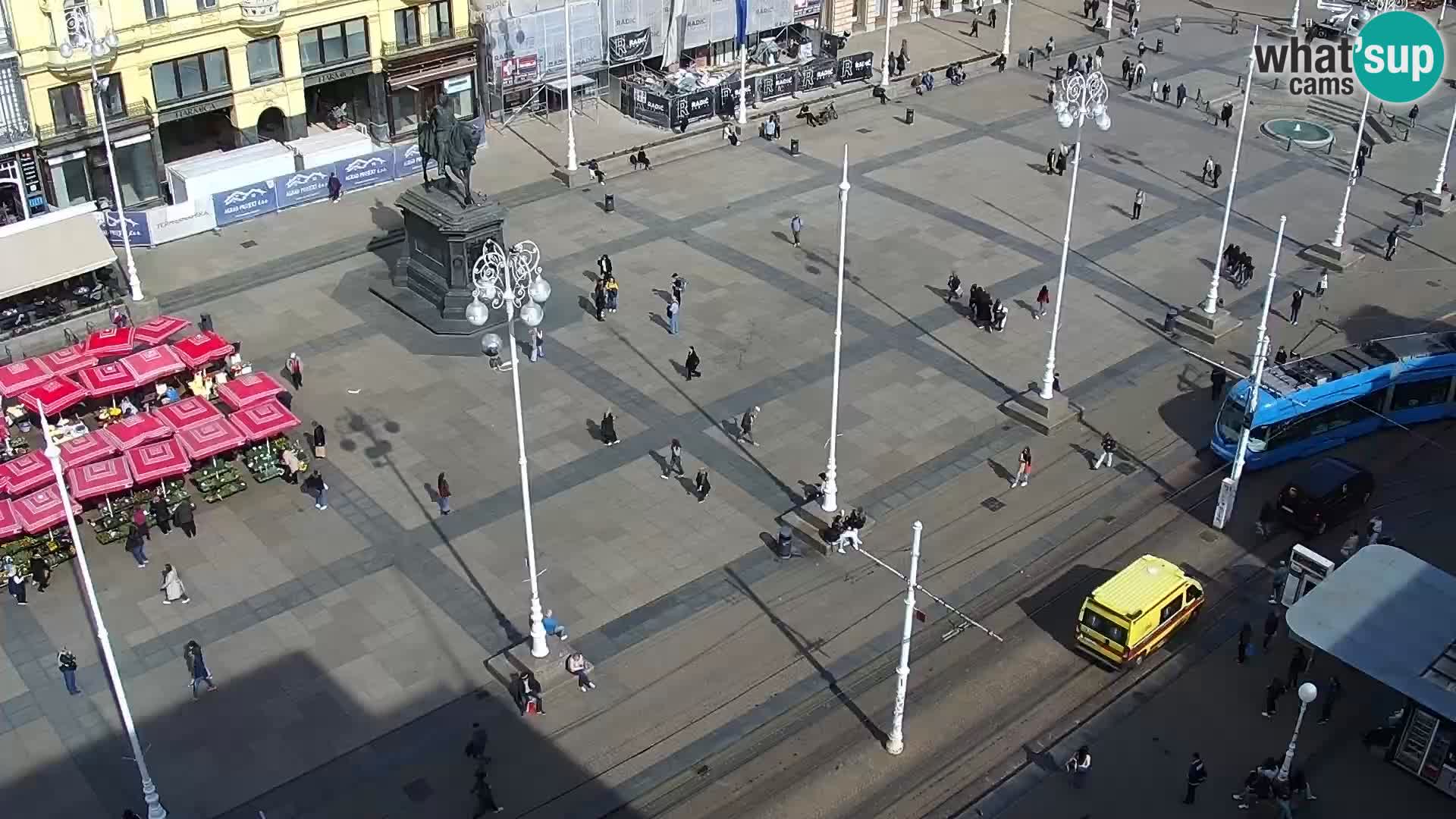 LIVE Webcam Zagreb Hotel Dubrovnik | Ban Jelačić square