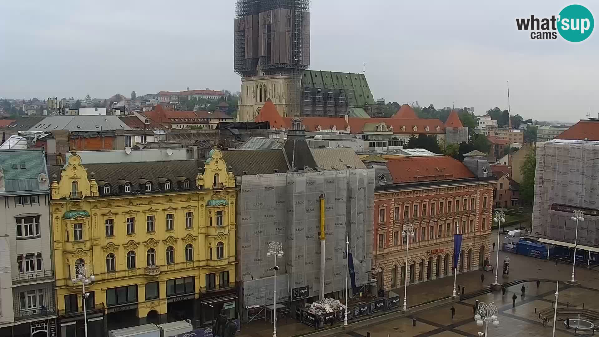 Trg Bana Jelačića web kamera Zagreb – Hotel Dubrovnik