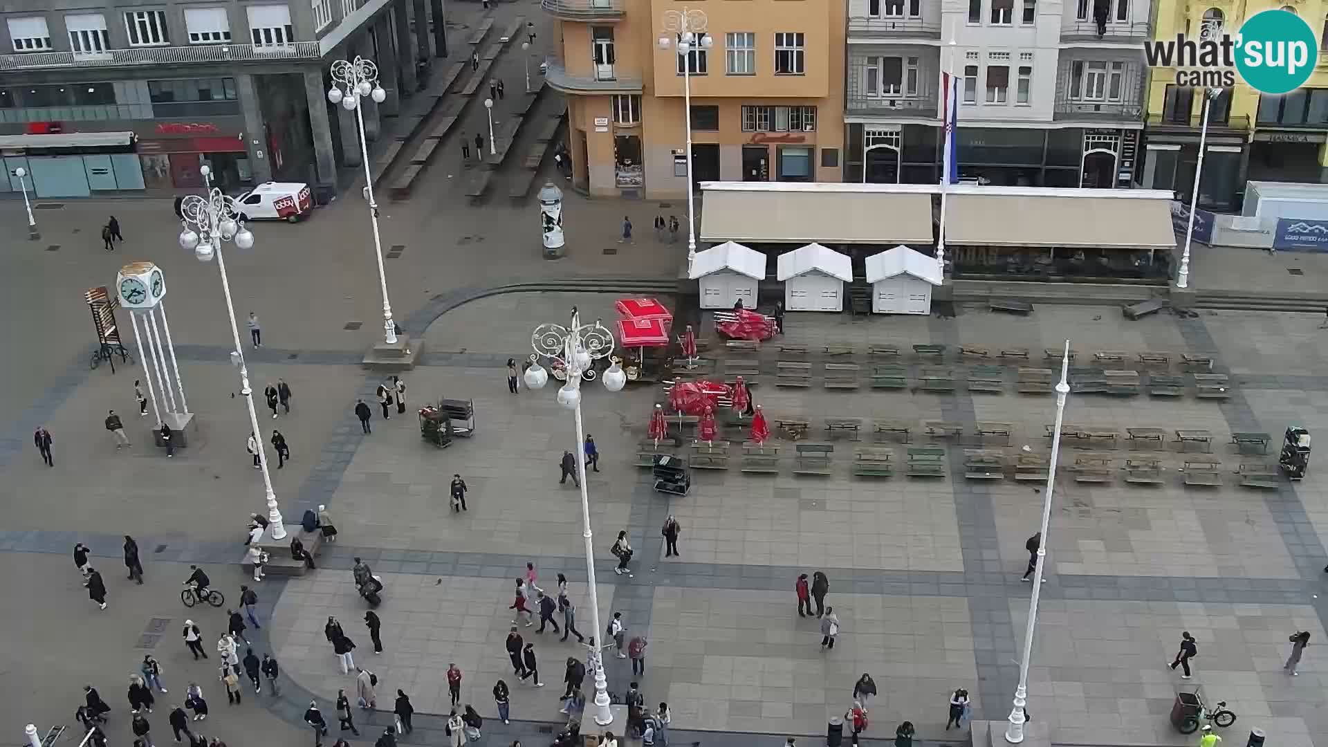 Plaza Ban Jelačić camera en vivo Zagreb – Hotel Dubrovnik