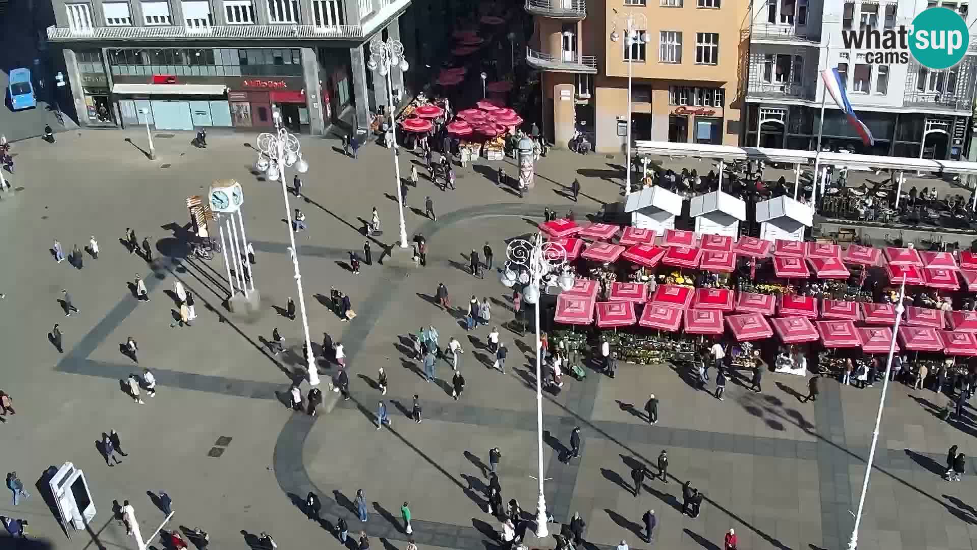 LIVE Webcam Zagreb Hotel Dubrovnik | Ban Jelačić square