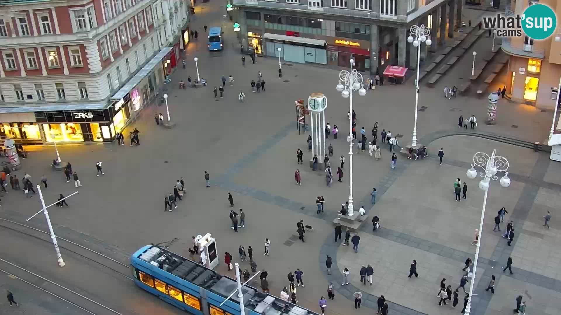 Plaza Ban Jelačić camera en vivo Zagreb – Hotel Dubrovnik