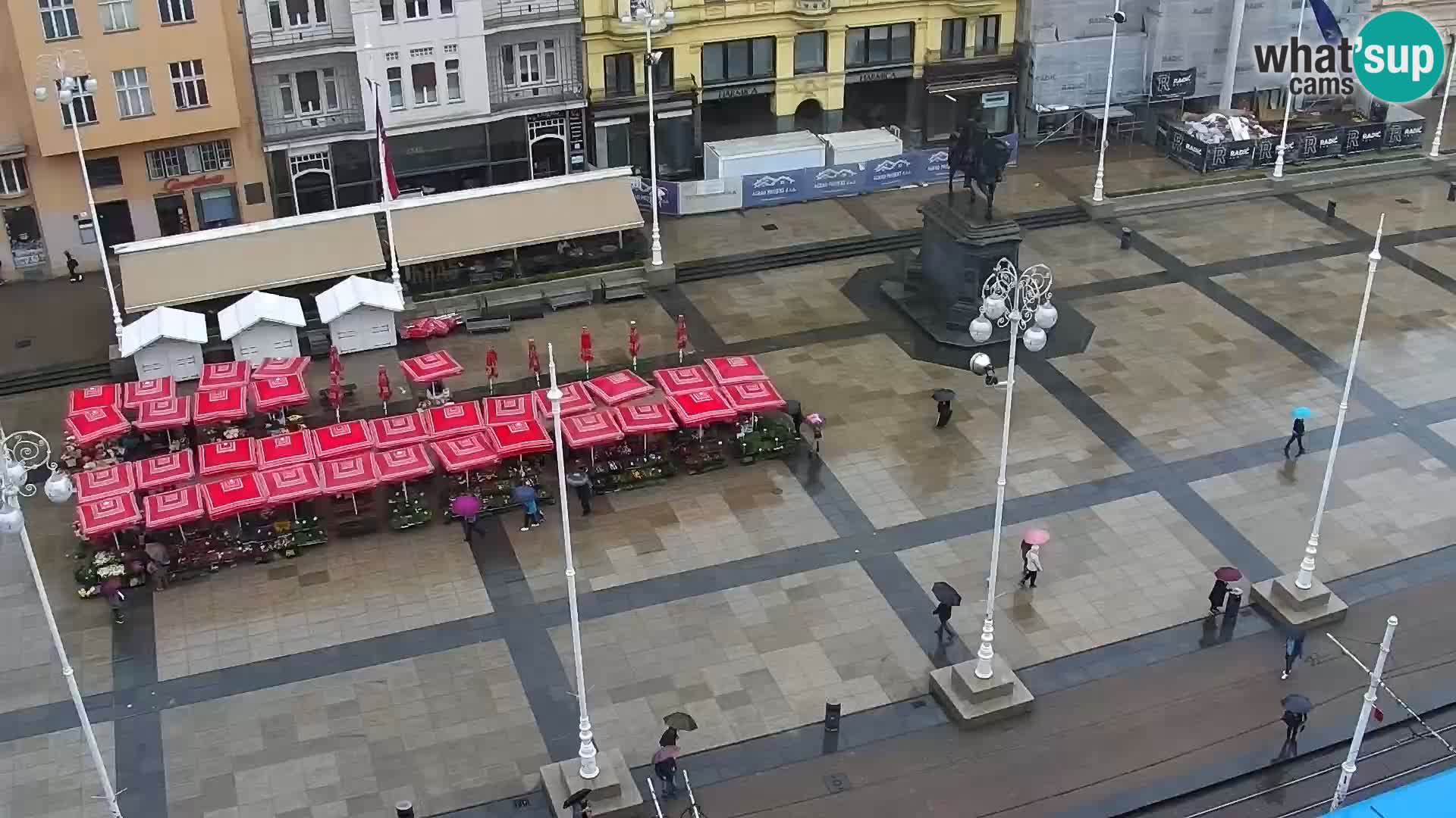 Trg Bana Jelačića v živo Zagreb – Hotel Dubrovnik