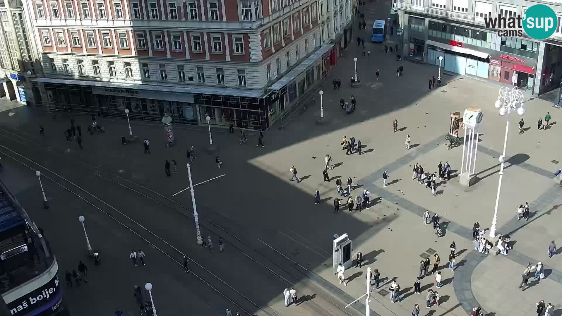 LIVE Webcam Zagreb Hotel Dubrovnik | Ban Jelačić square