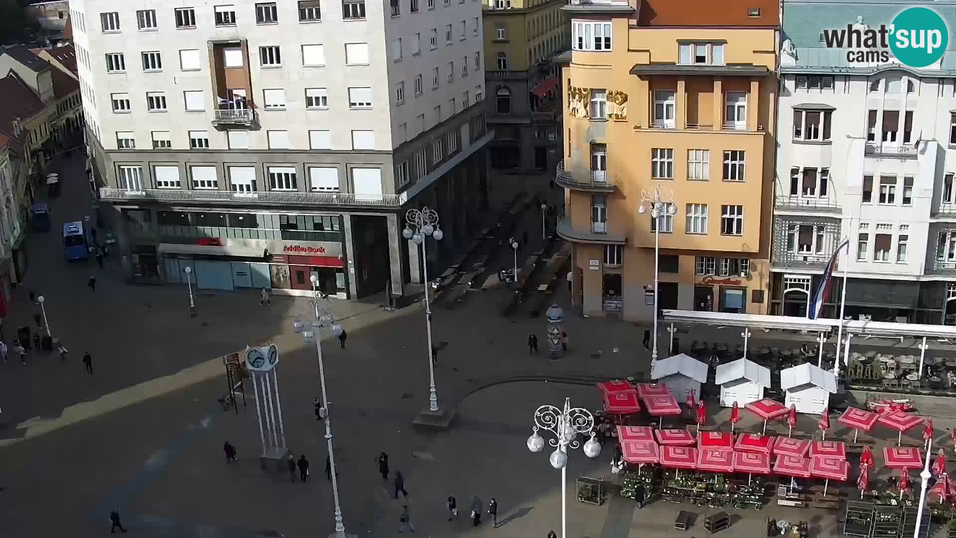 Trg Bana Jelačića v živo Zagreb – Hotel Dubrovnik