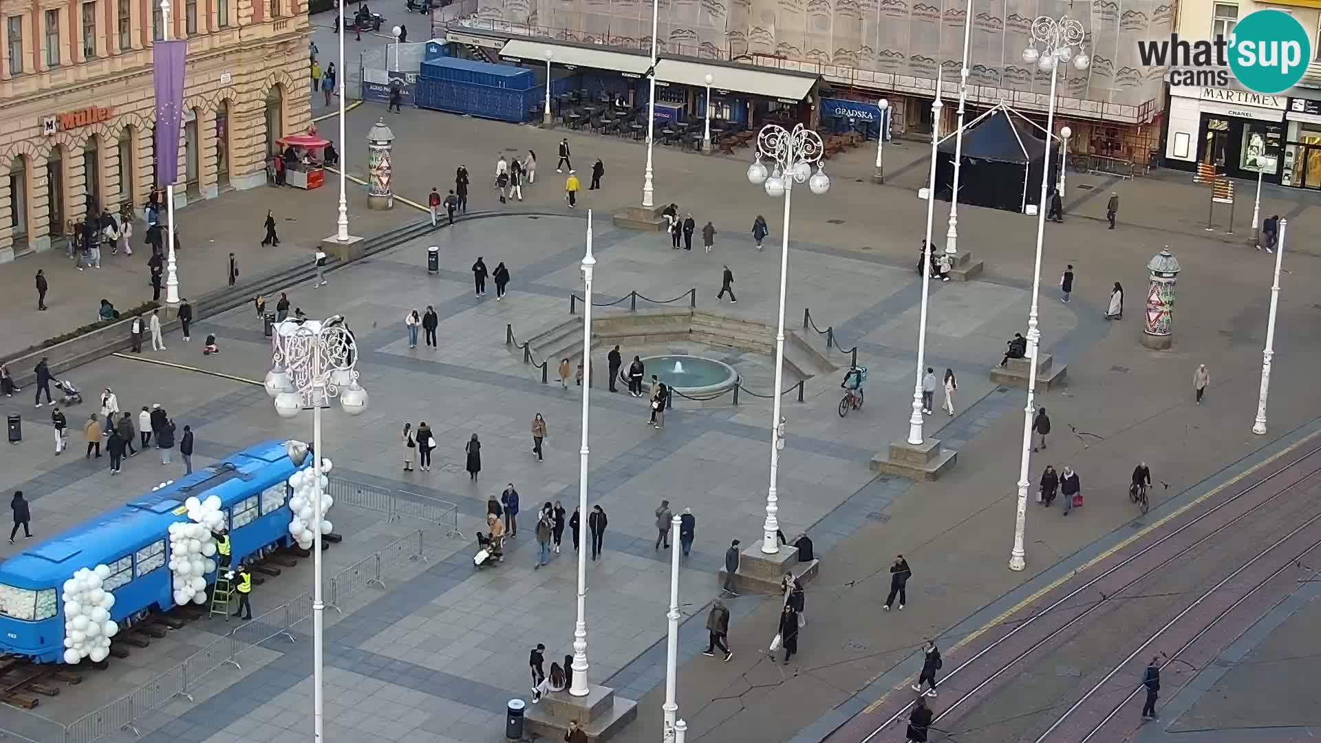 Ban Jelačić Platz  Live webcam Zagreb – Hotel Dubrovnik