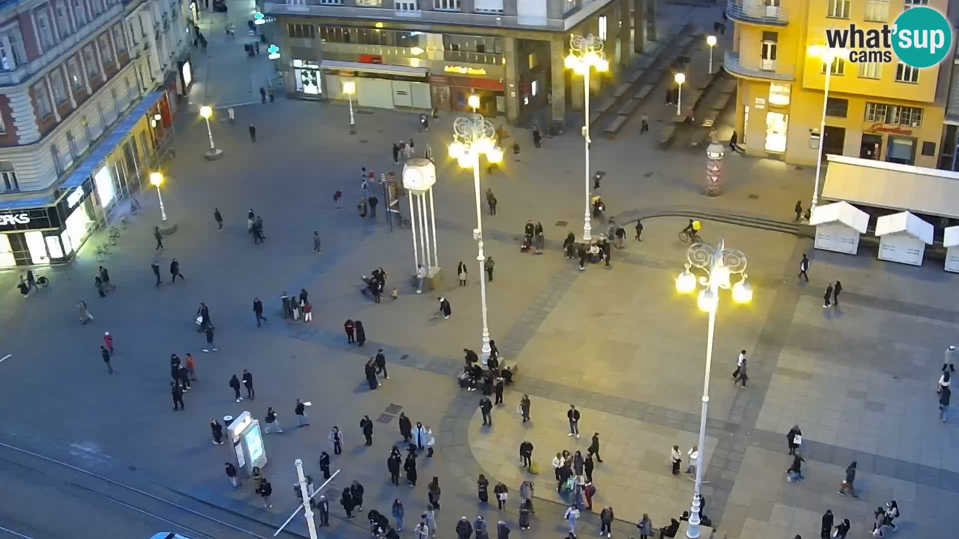 Trg Bana Jelačića web kamera Zagreb – Hotel Dubrovnik