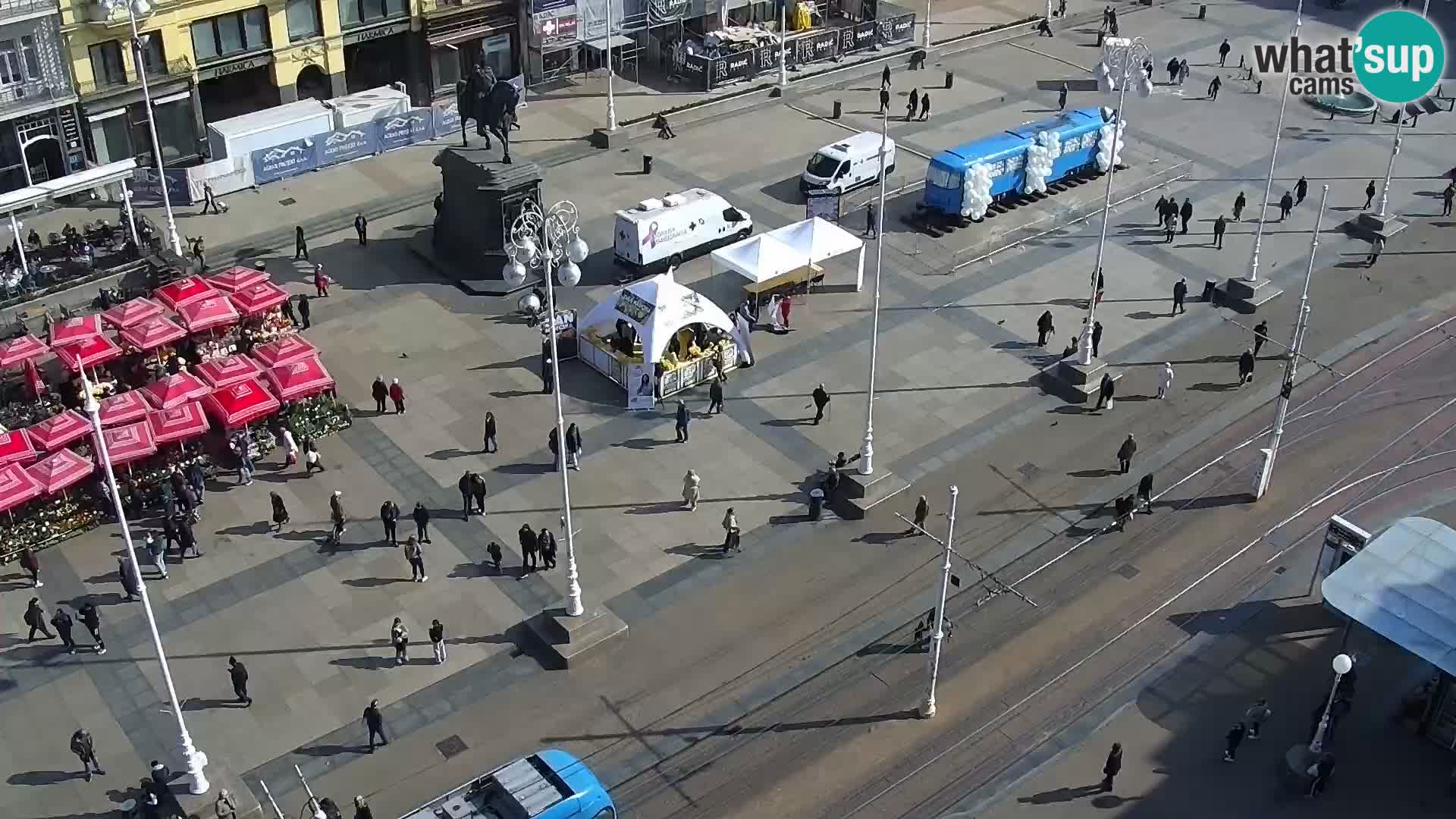 Trg Bana Jelačića web kamera Zagreb – Hotel Dubrovnik