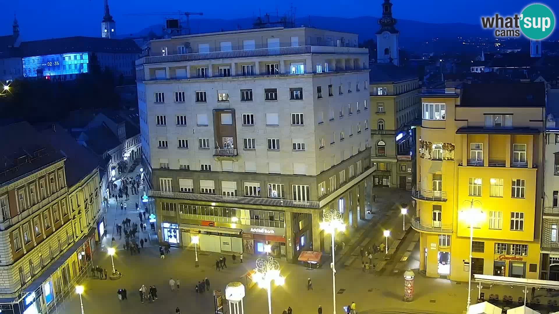 Plaza Ban Jelačić camera en vivo Zagreb – Hotel Dubrovnik