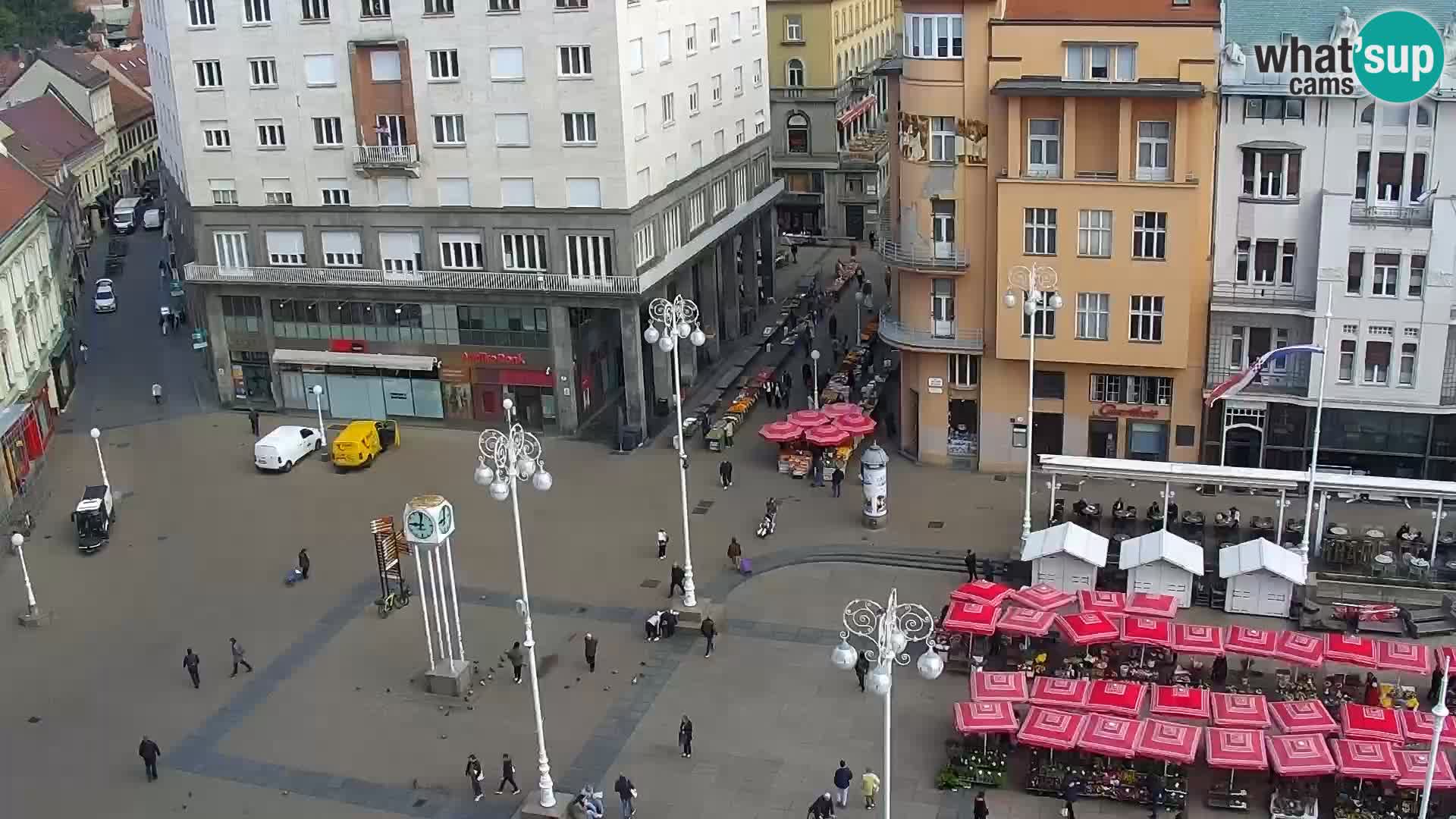 Trg Bana Jelačića v živo Zagreb – Hotel Dubrovnik