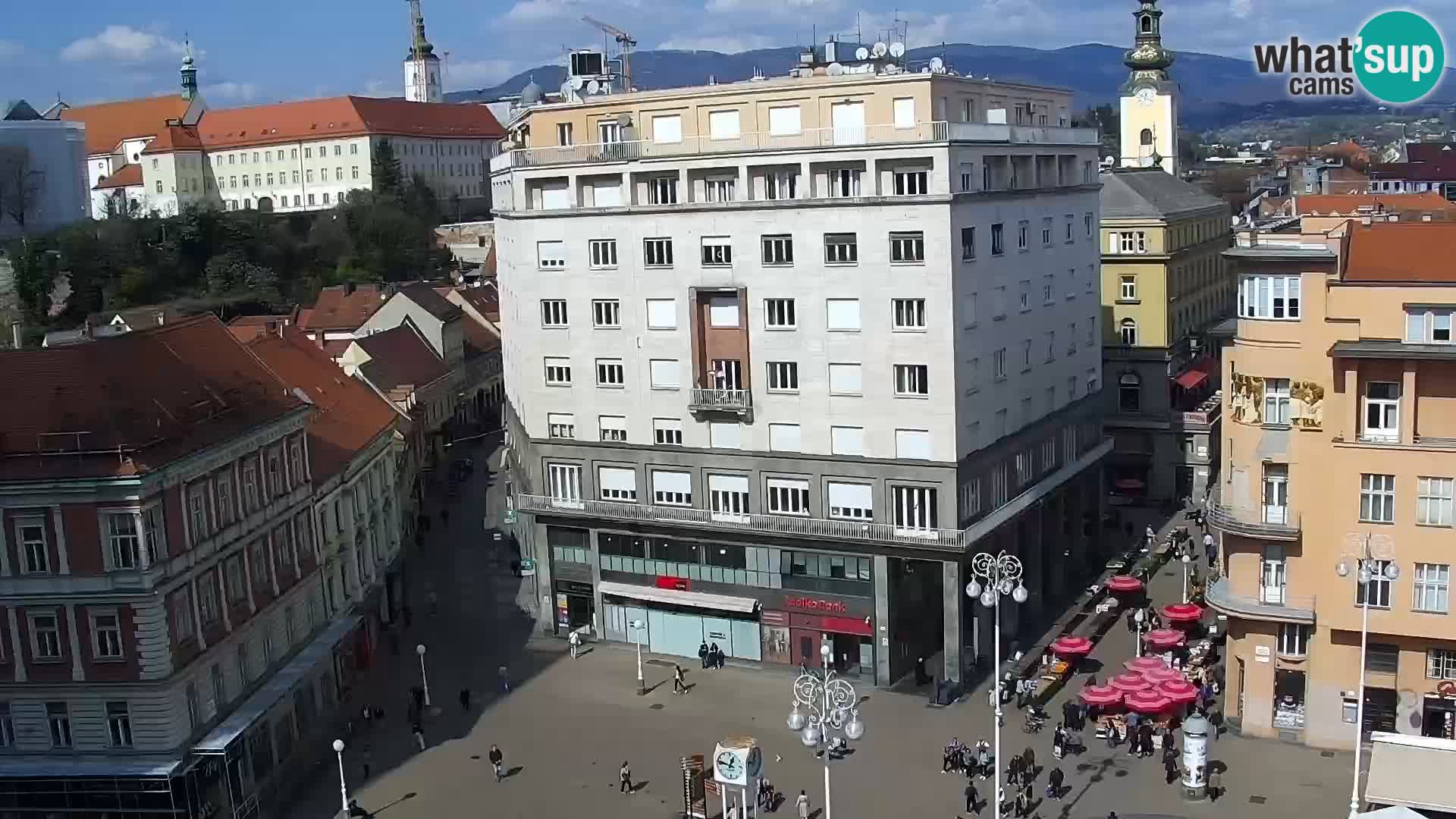 Trg Bana Jelačića web kamera Zagreb – Hotel Dubrovnik