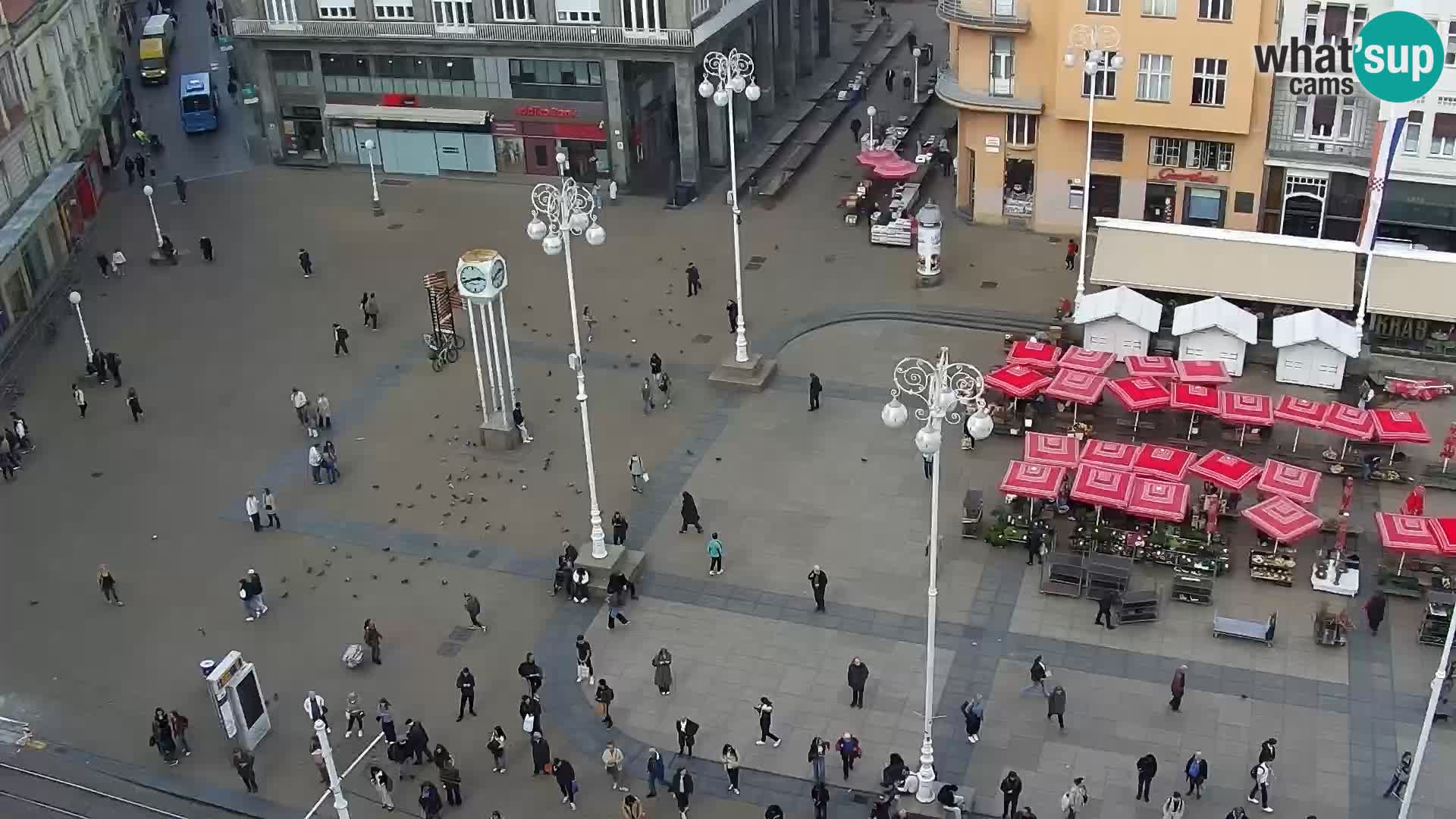 Trg Bana Jelačića web kamera Zagreb – Hotel Dubrovnik