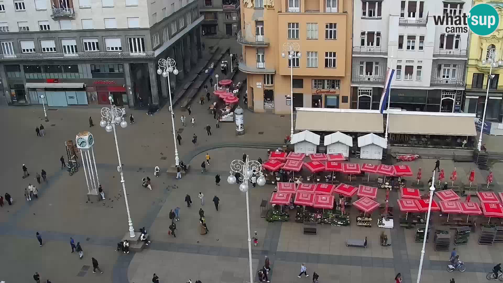 Plaza Ban Jelačić camera en vivo Zagreb – Hotel Dubrovnik
