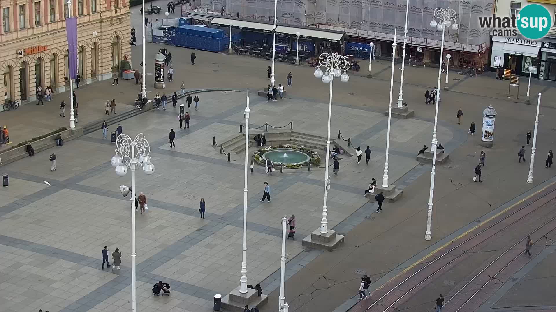 Plaza Ban Jelačić camera en vivo Zagreb – Hotel Dubrovnik