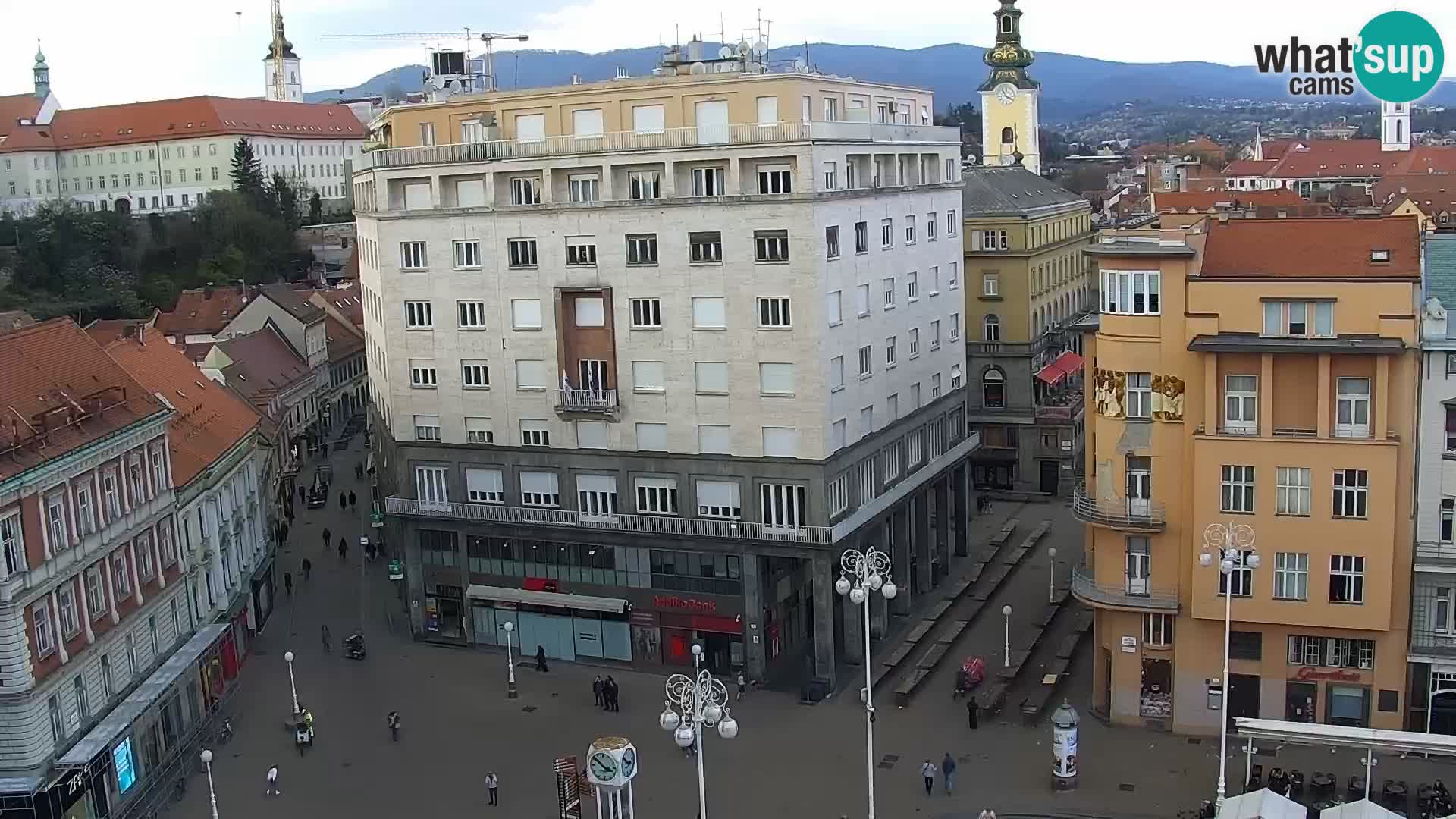 Plaza Ban Jelačić camera en vivo Zagreb – Hotel Dubrovnik
