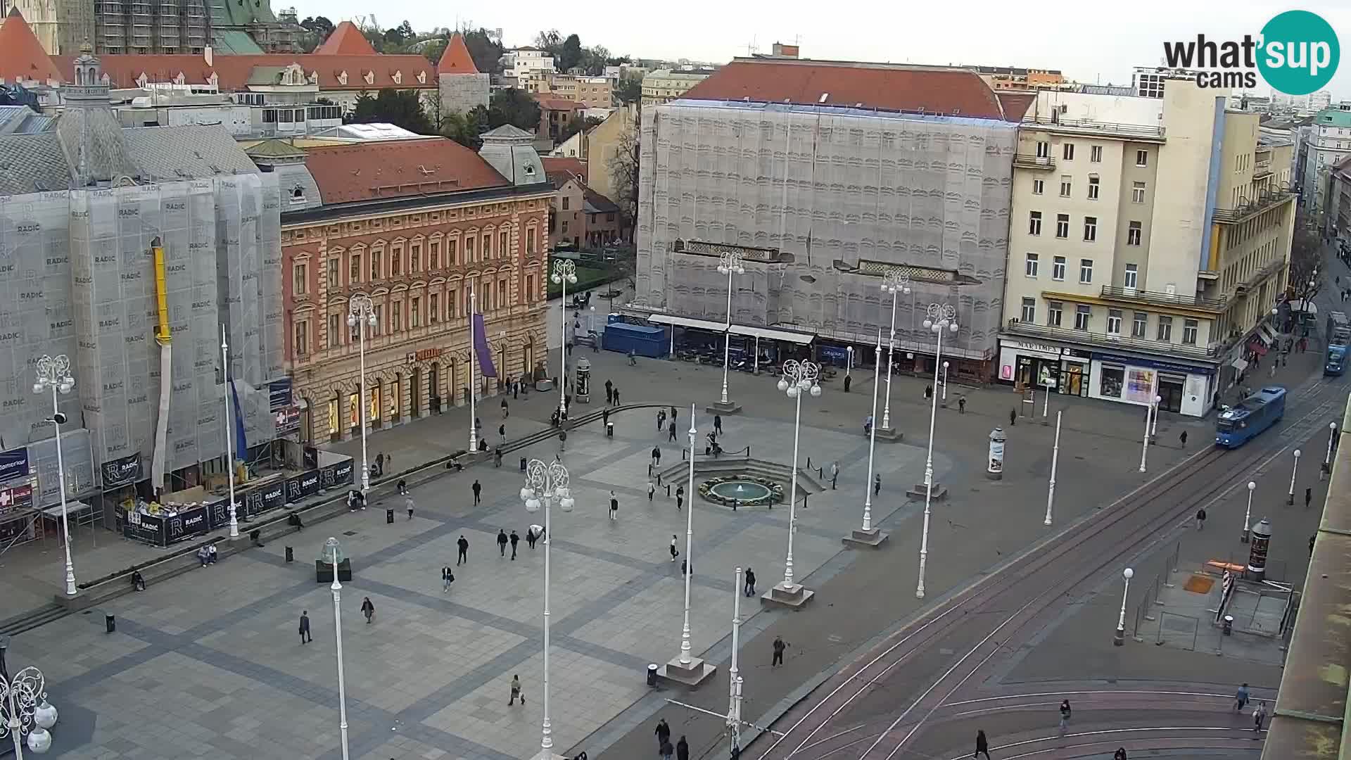 Piazza Ban Jelačić livecam Zagreb – Hotel Dubrovnik