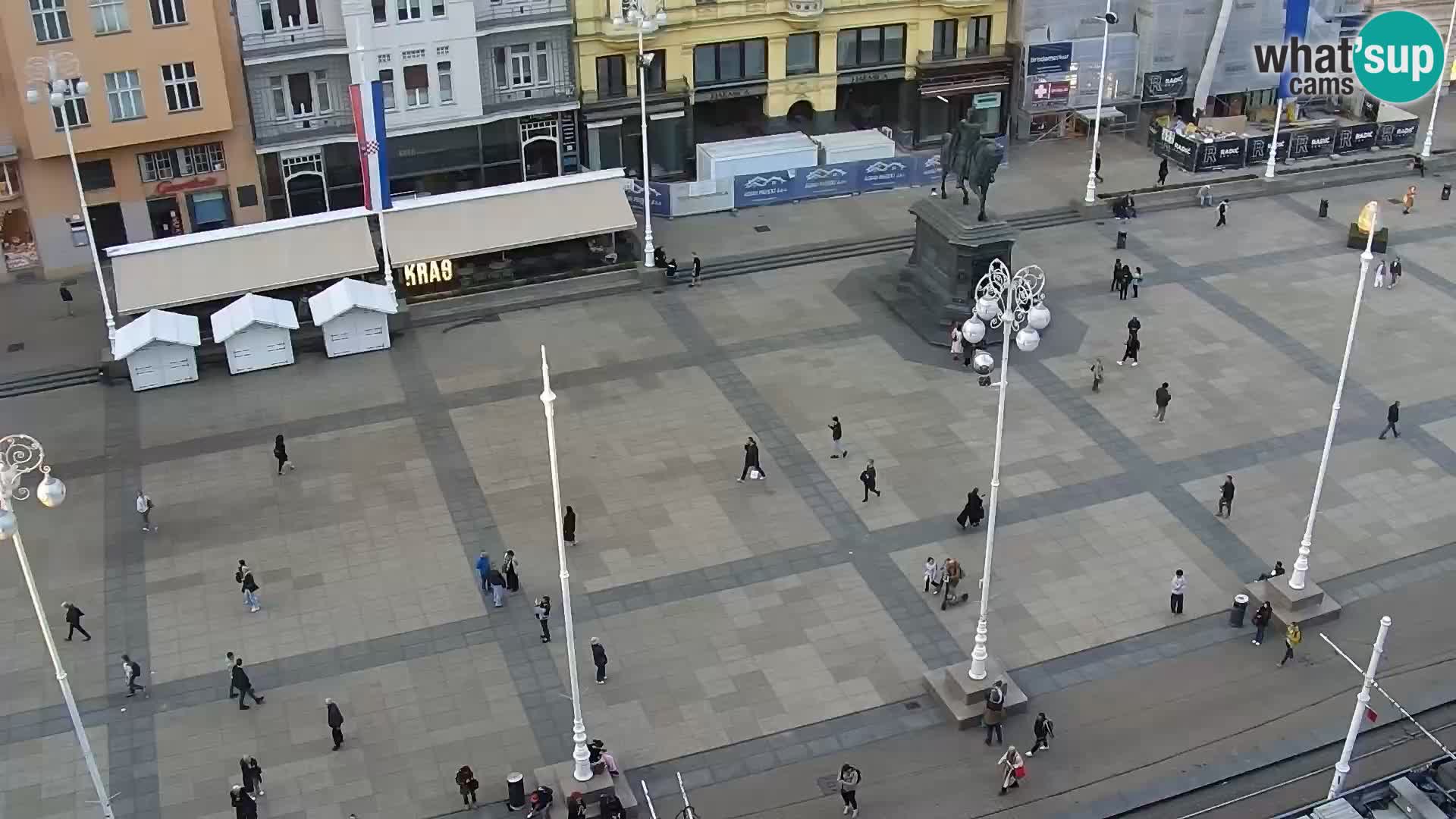 Plaza Ban Jelačić camera en vivo Zagreb – Hotel Dubrovnik