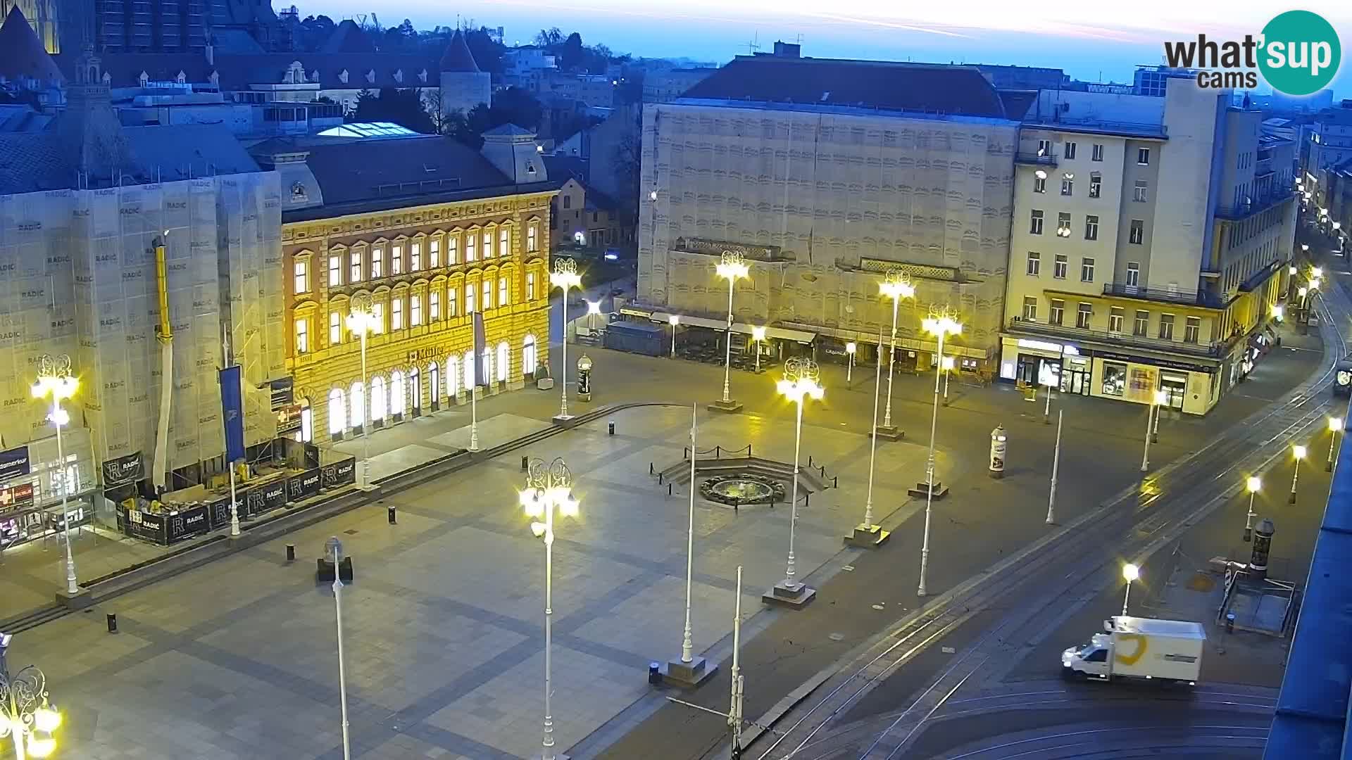 Plaza Ban Jelačić camera en vivo Zagreb – Hotel Dubrovnik