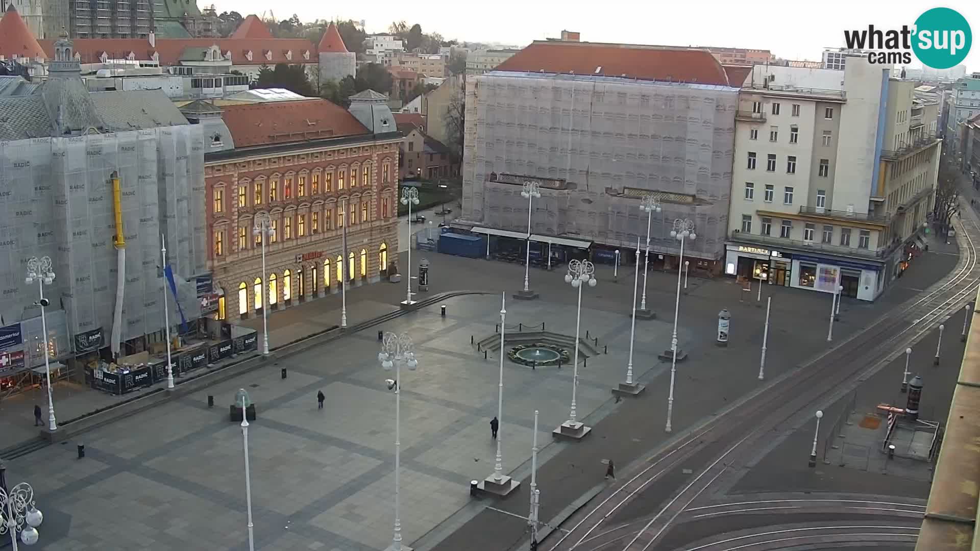 Plaza Ban Jelačić camera en vivo Zagreb – Hotel Dubrovnik