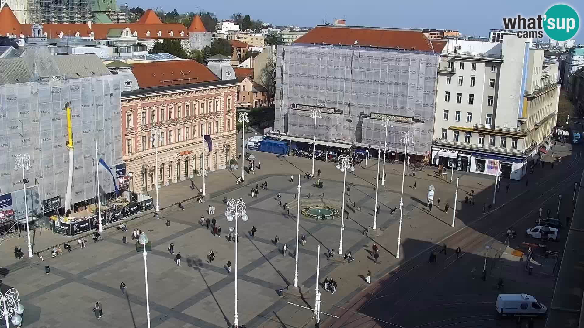 Ban Jelačić Platz  Live webcam Zagreb – Hotel Dubrovnik