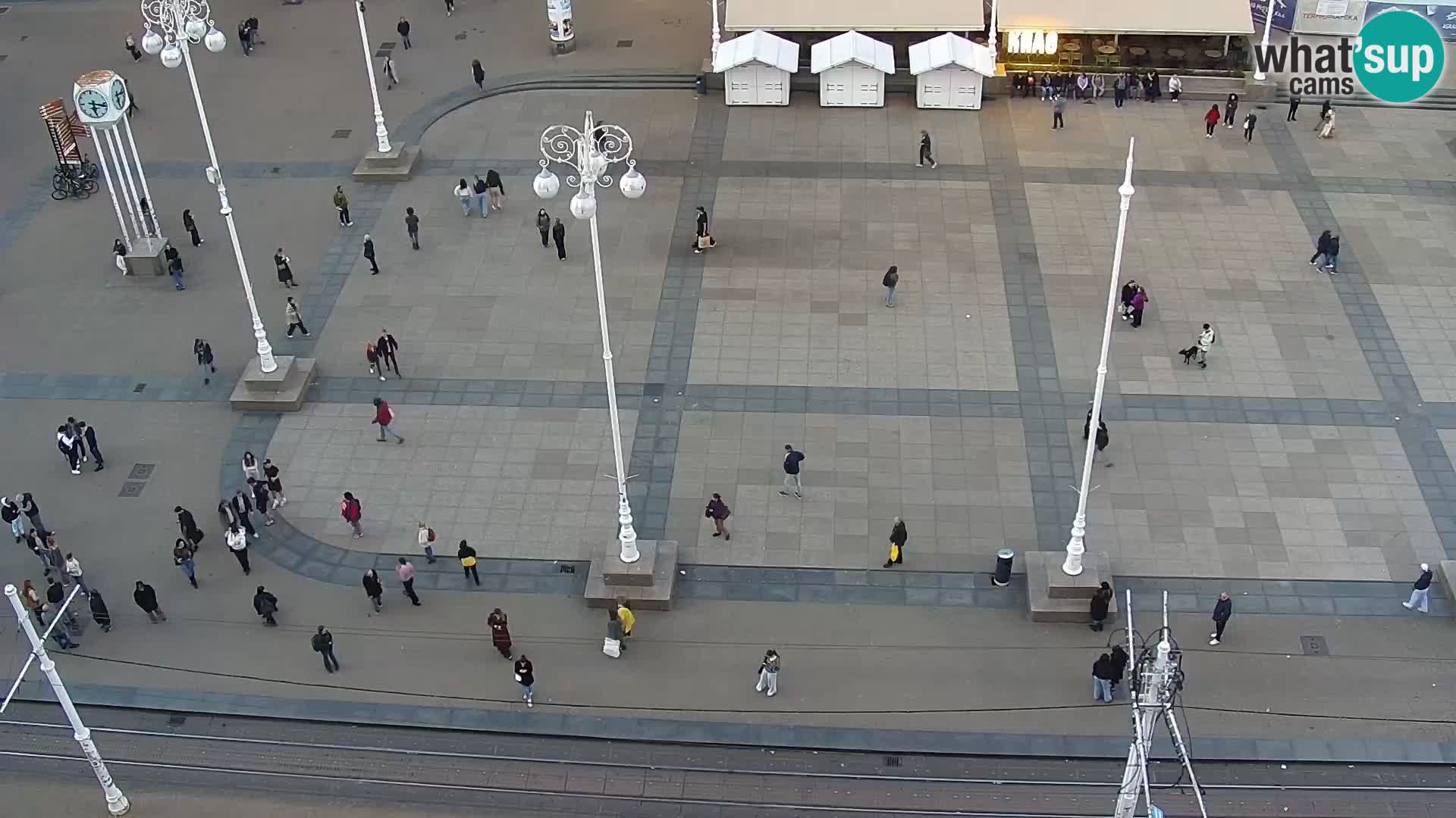 Trg Bana Jelačića v živo Zagreb – Hotel Dubrovnik