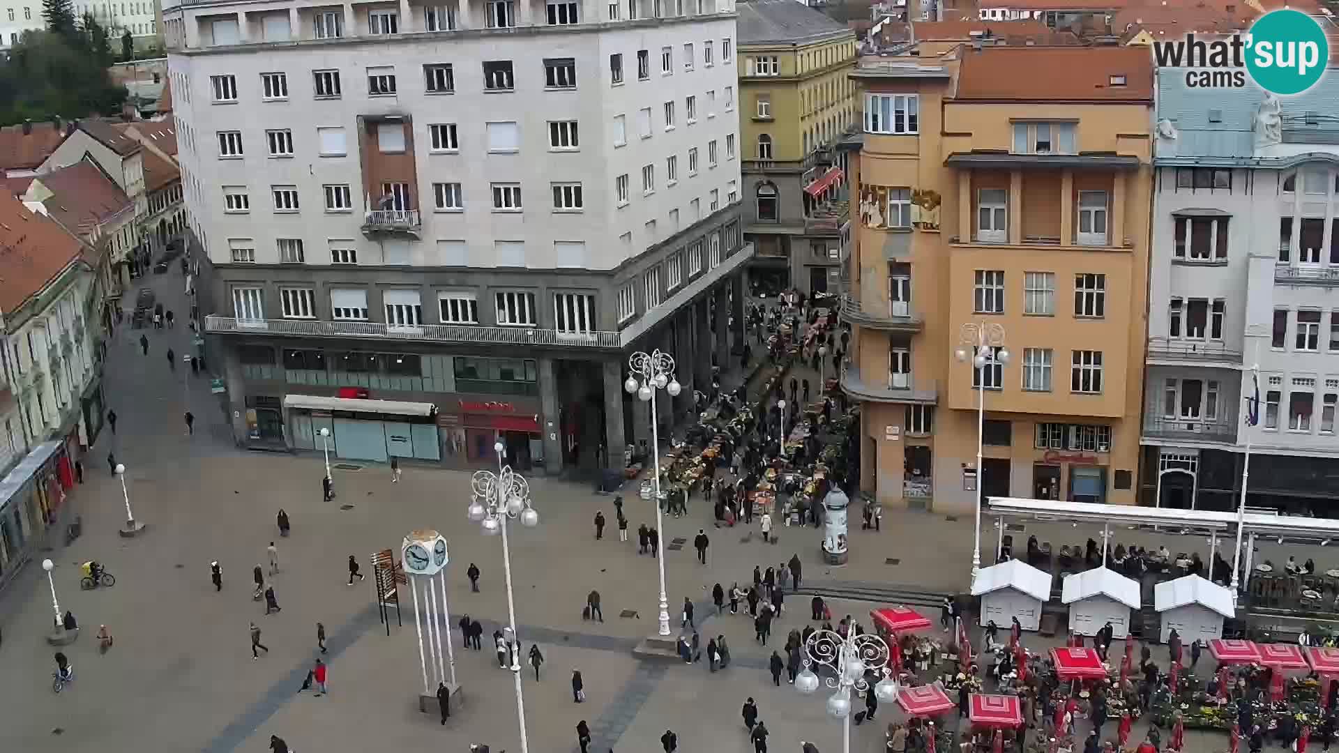 Ban Jelačić Platz  Live webcam Zagreb – Hotel Dubrovnik