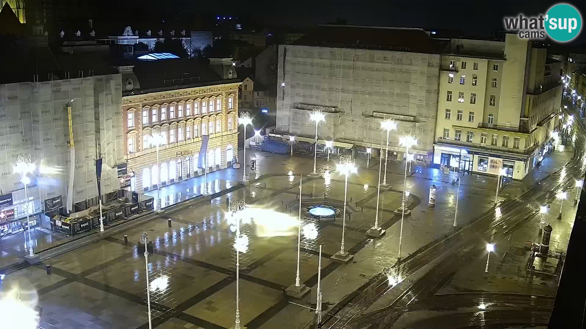 Trg Bana Jelačića v živo Zagreb – Hotel Dubrovnik