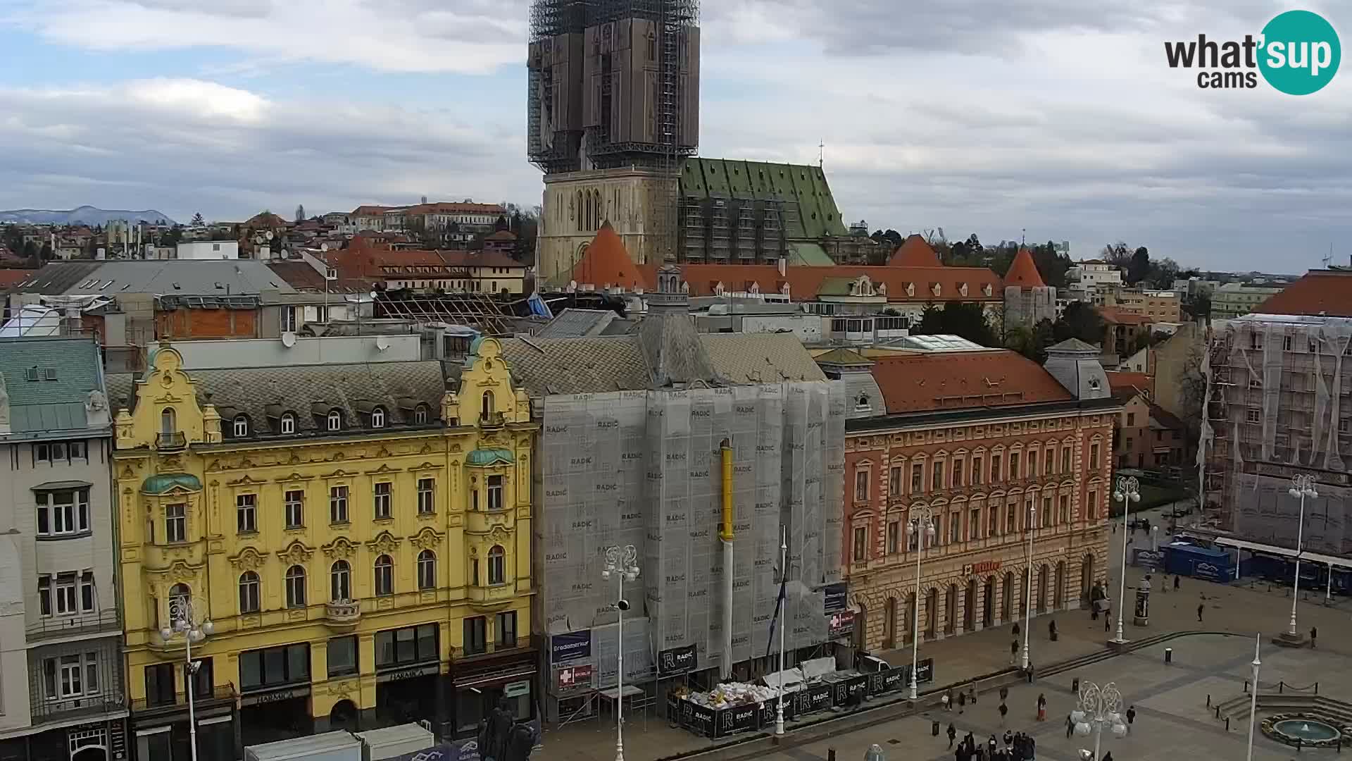 Piazza Ban Jelačić livecam Zagreb – Hotel Dubrovnik