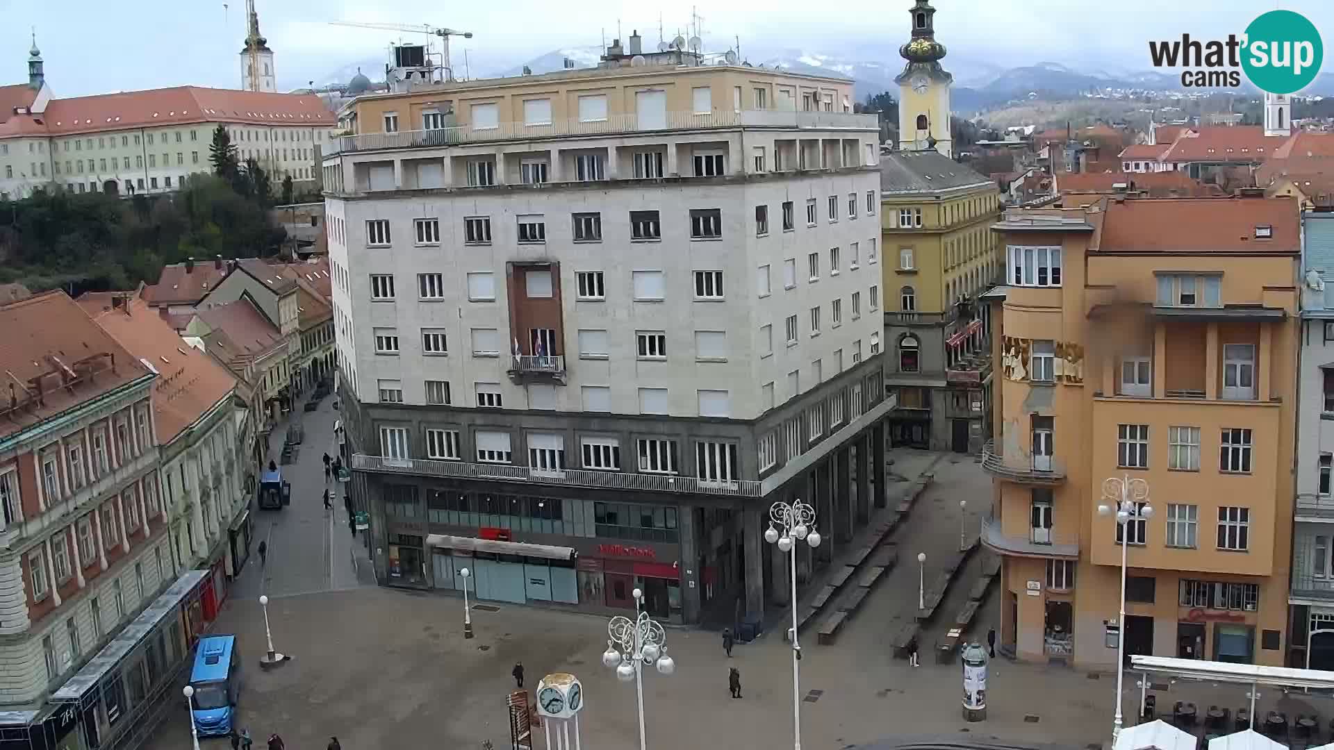 Plaza Ban Jelačić camera en vivo Zagreb – Hotel Dubrovnik