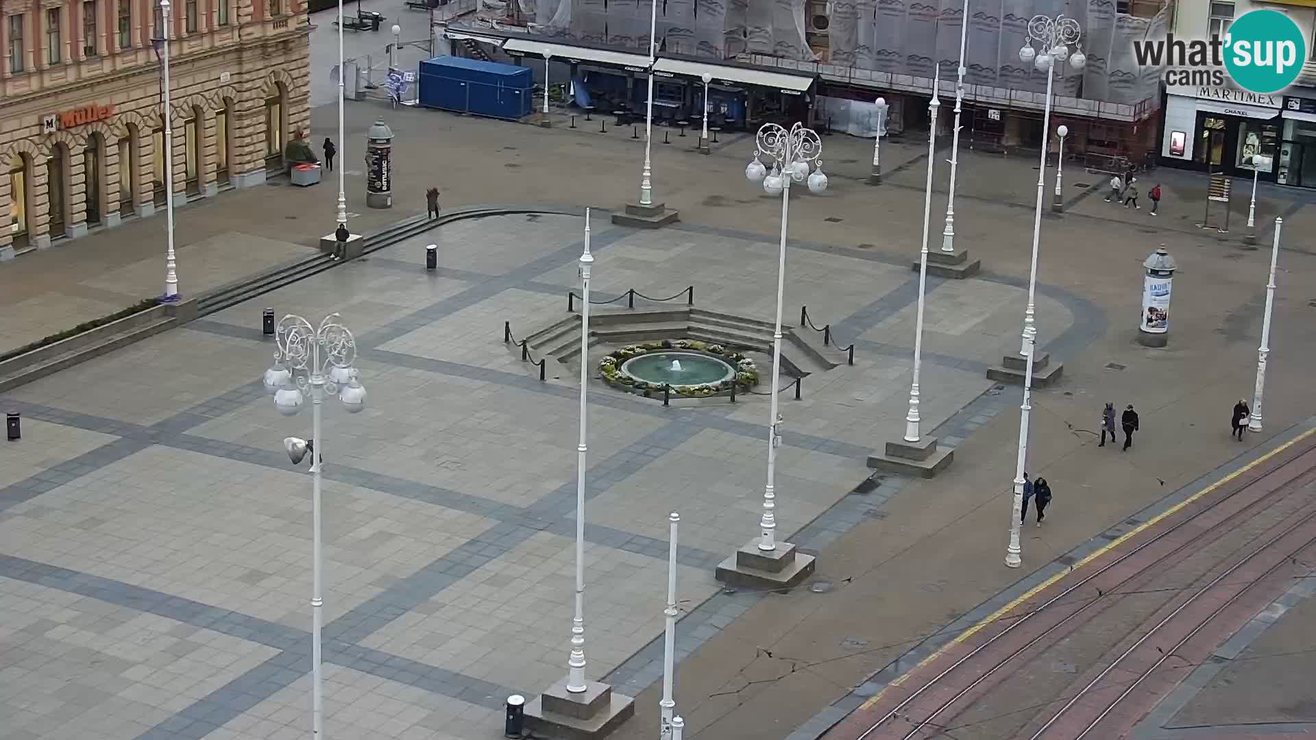 Plaza Ban Jelačić camera en vivo Zagreb – Hotel Dubrovnik
