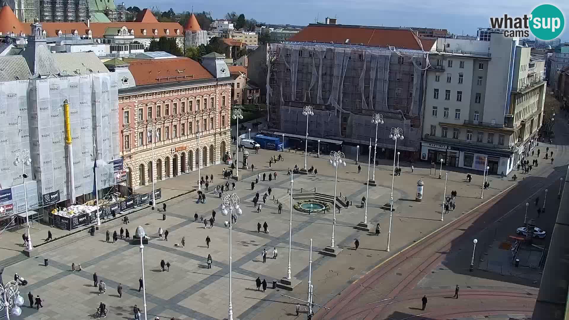 LIVE Webcam Zagreb Hotel Dubrovnik | Ban Jelačić square