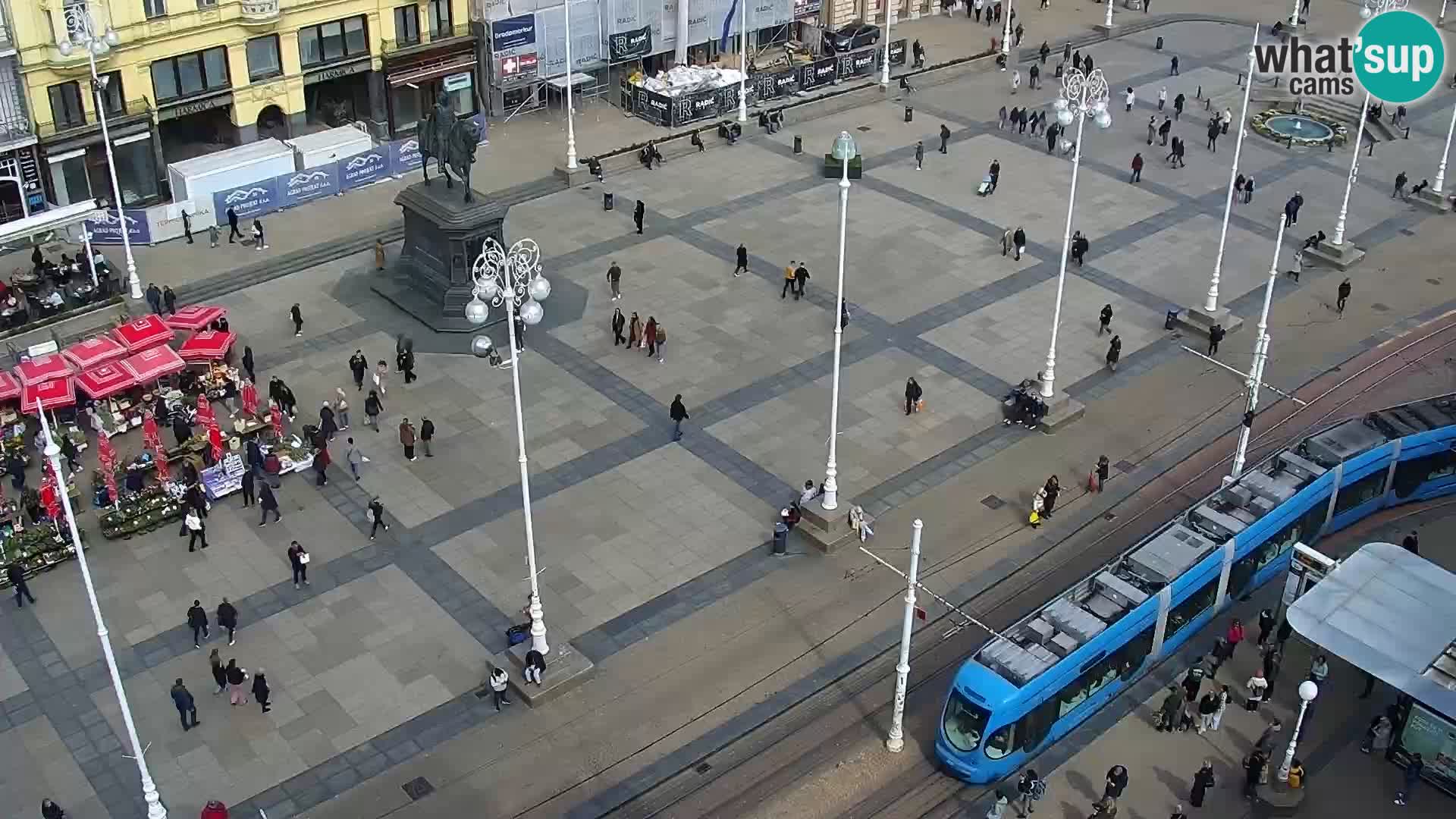 Plaza Ban Jelačić camera en vivo Zagreb – Hotel Dubrovnik