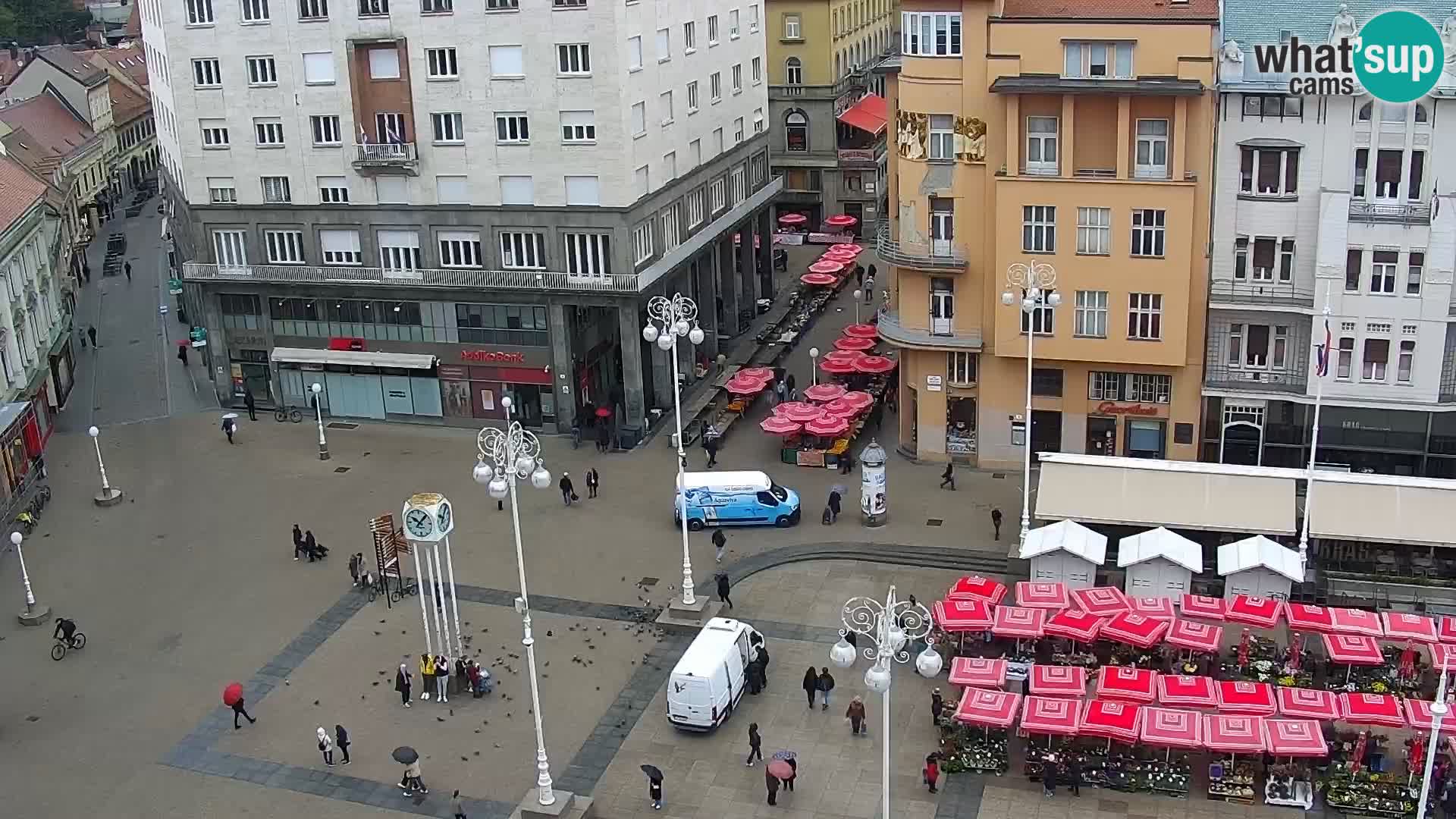 Trg Bana Jelačića web kamera Zagreb – Hotel Dubrovnik