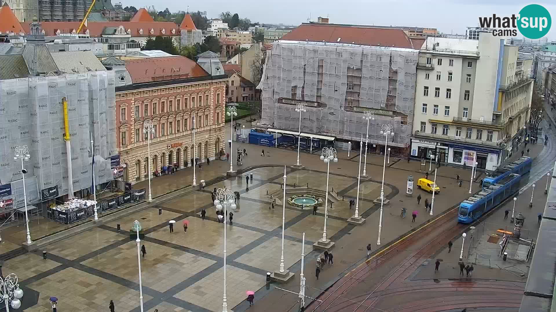 Trg Bana Jelačića web kamera Zagreb – Hotel Dubrovnik