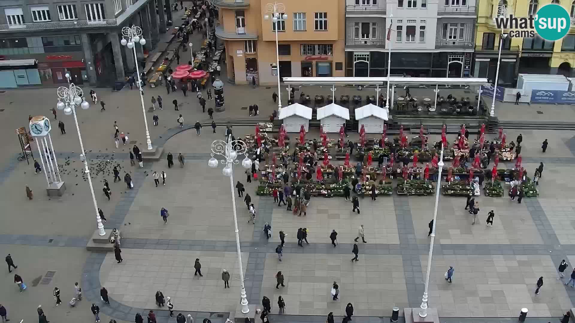 Plaza Ban Jelačić camera en vivo Zagreb – Hotel Dubrovnik