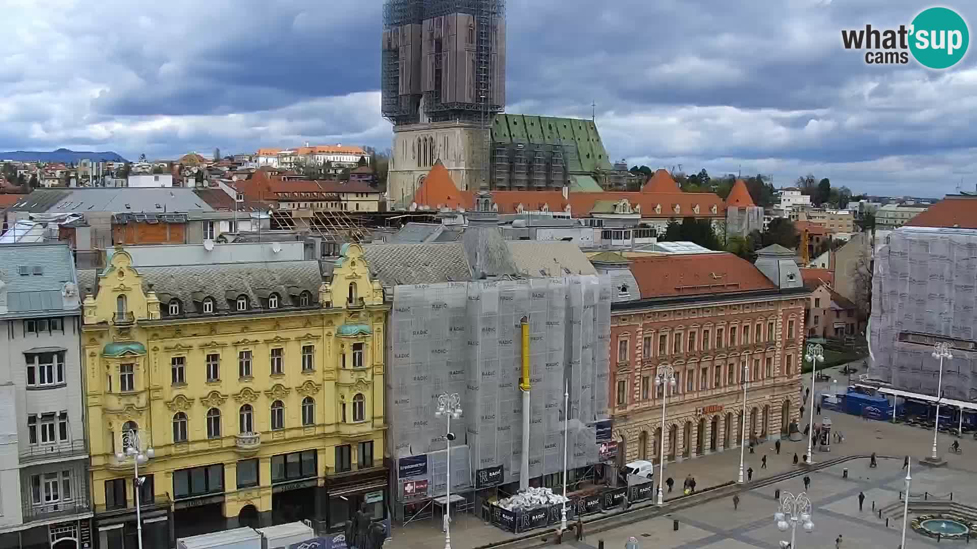 Plaza Ban Jelačić camera en vivo Zagreb – Hotel Dubrovnik