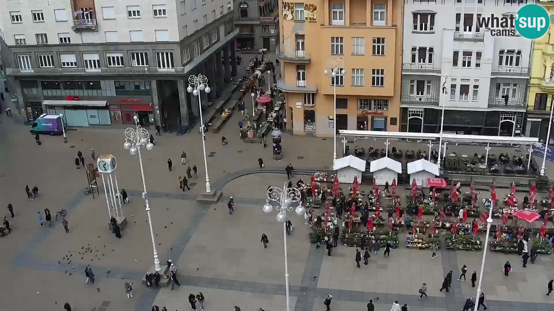 Plaza Ban Jelačić camera en vivo Zagreb – Hotel Dubrovnik