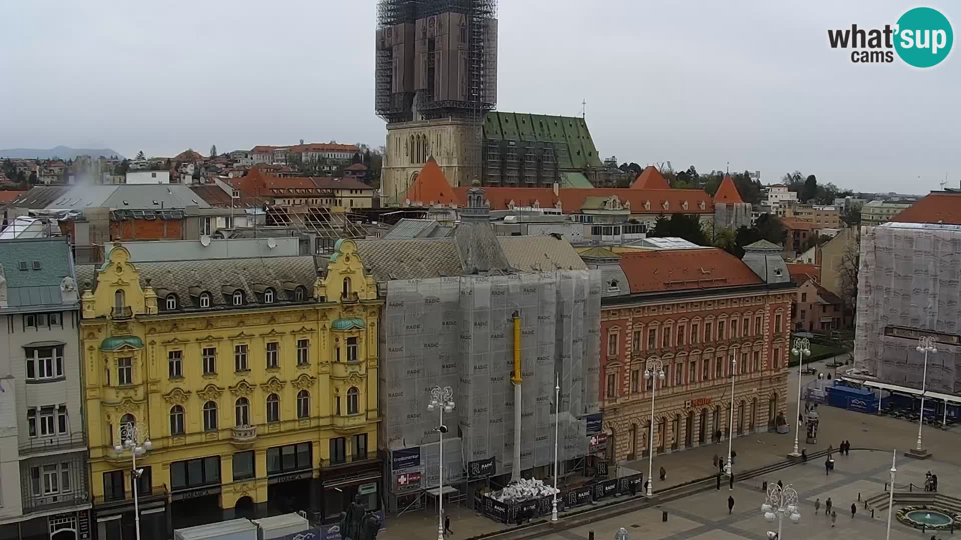Piazza Ban Jelačić livecam Zagreb – Hotel Dubrovnik