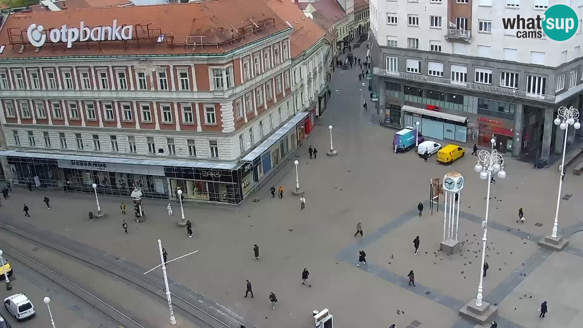 Plaza Ban Jelačić camera en vivo Zagreb – Hotel Dubrovnik