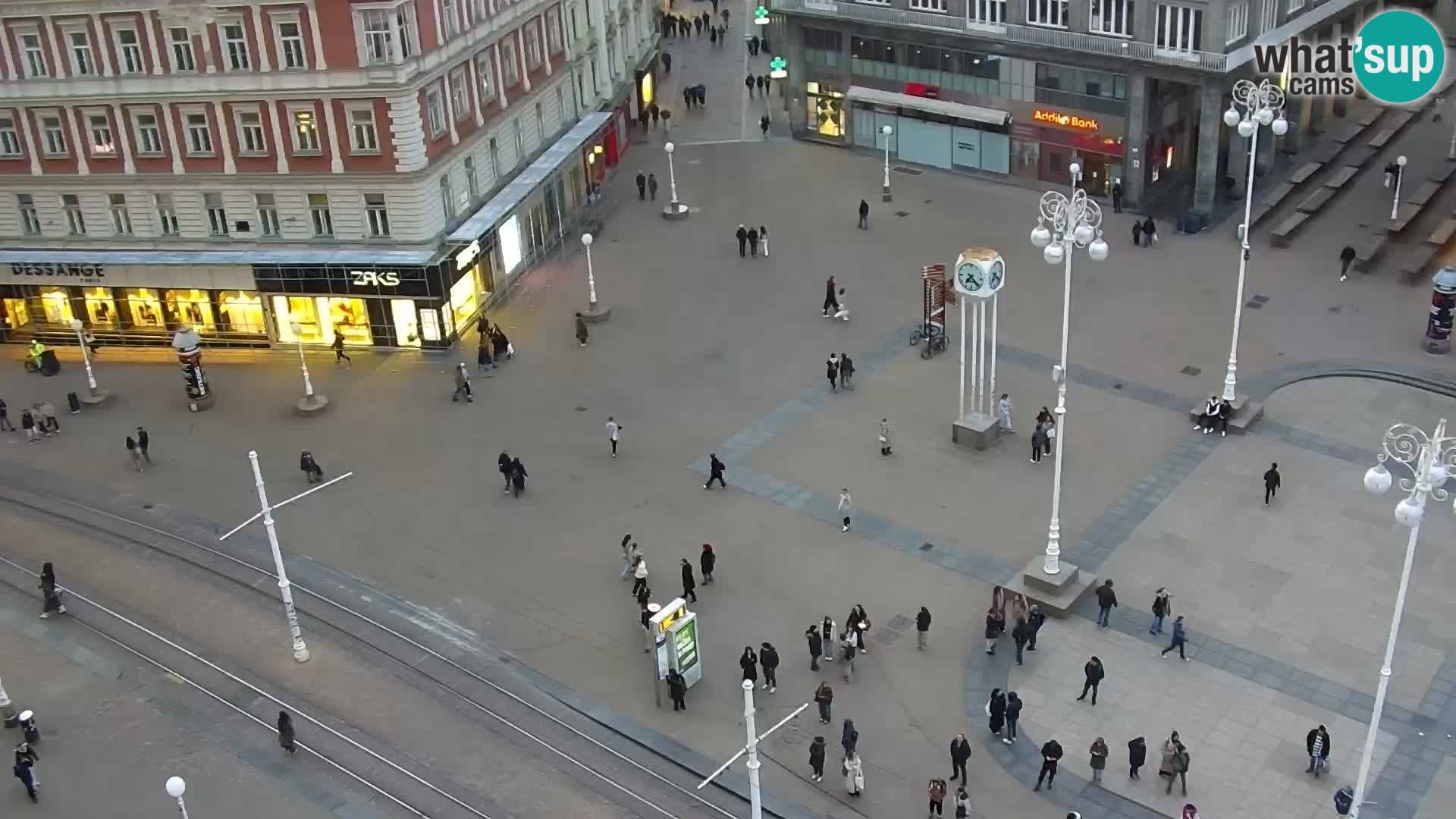 LIVE Webcam Zagreb Hotel Dubrovnik | Ban Jelačić square