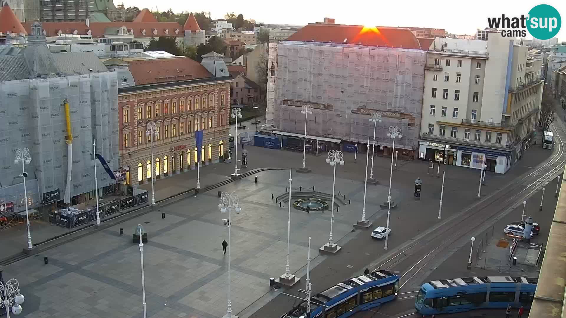 LIVE Webcam Zagreb Hotel Dubrovnik | Ban Jelačić square