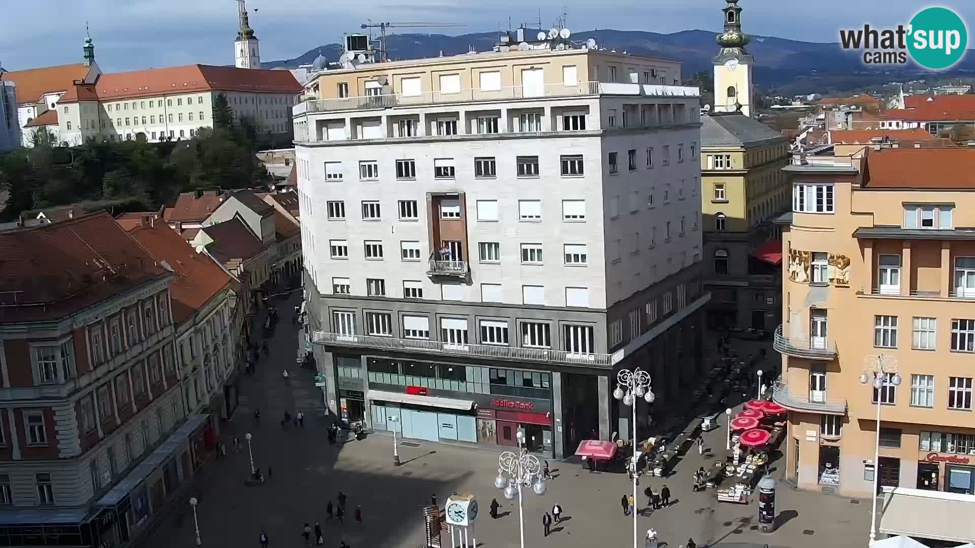 Plaza Ban Jelačić camera en vivo Zagreb – Hotel Dubrovnik