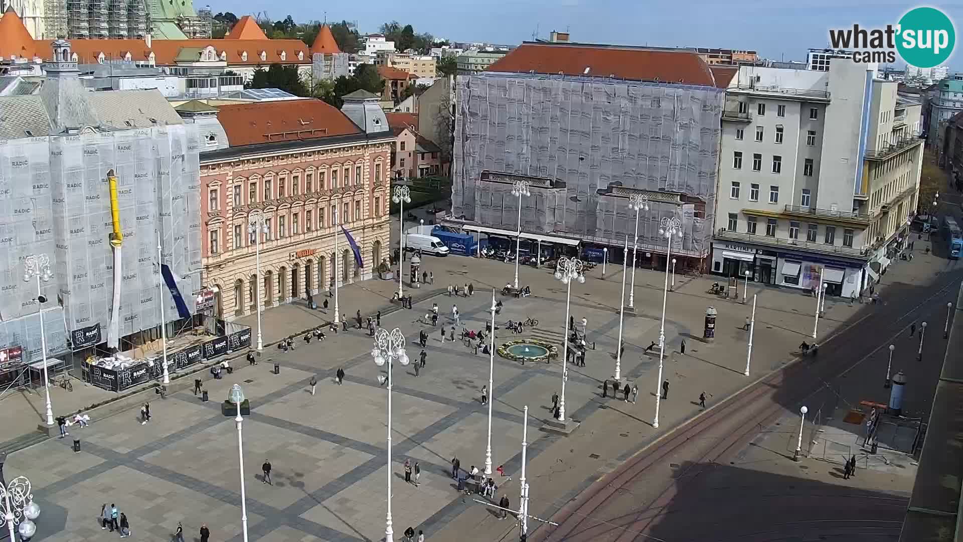 LIVE Webcam Zagreb Hotel Dubrovnik | Ban Jelačić square