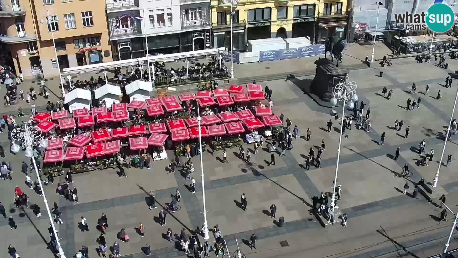 Ban Jelačić Platz  Live webcam Zagreb – Hotel Dubrovnik