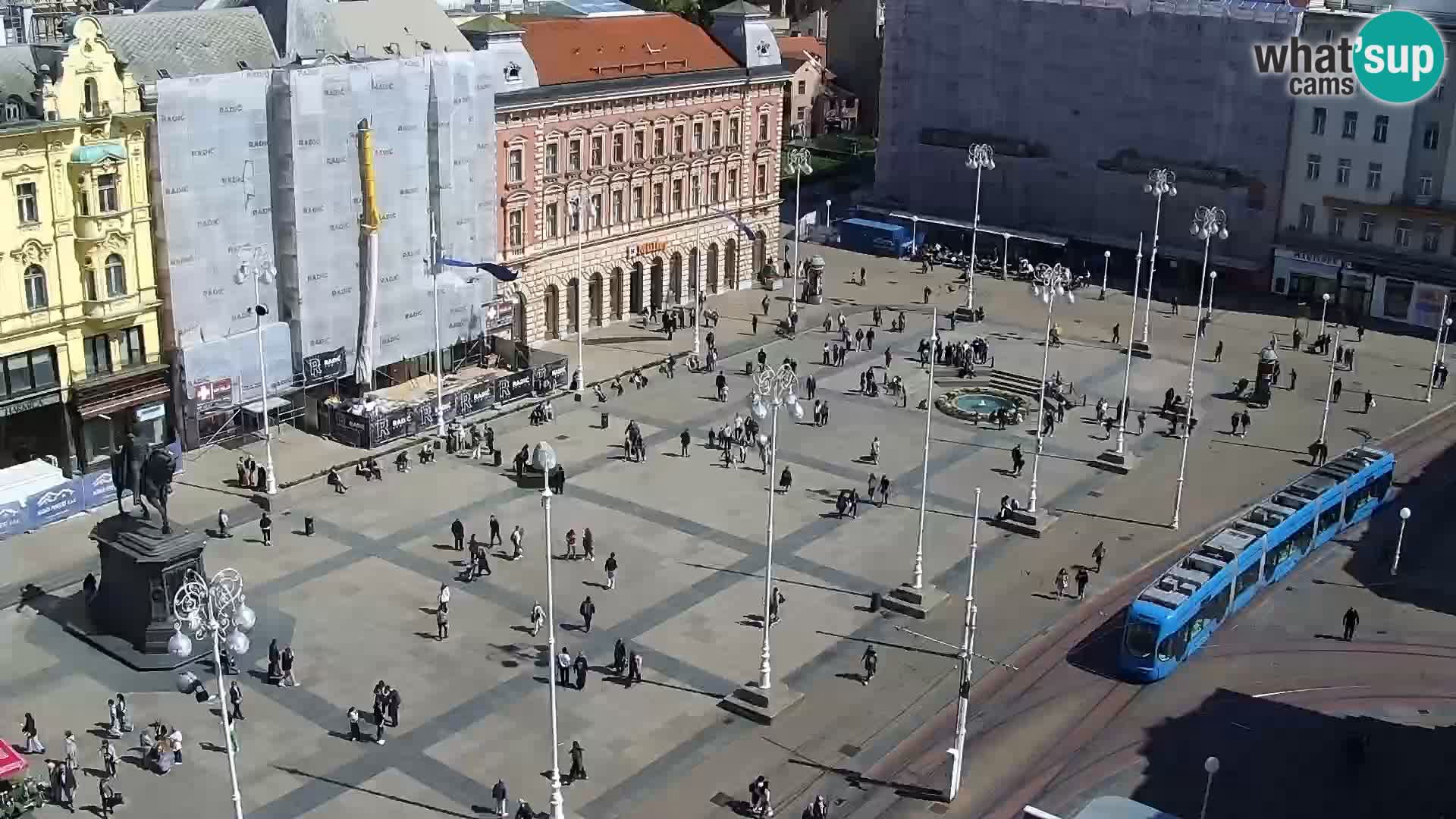 Ban Jelačić Platz  Live webcam Zagreb – Hotel Dubrovnik